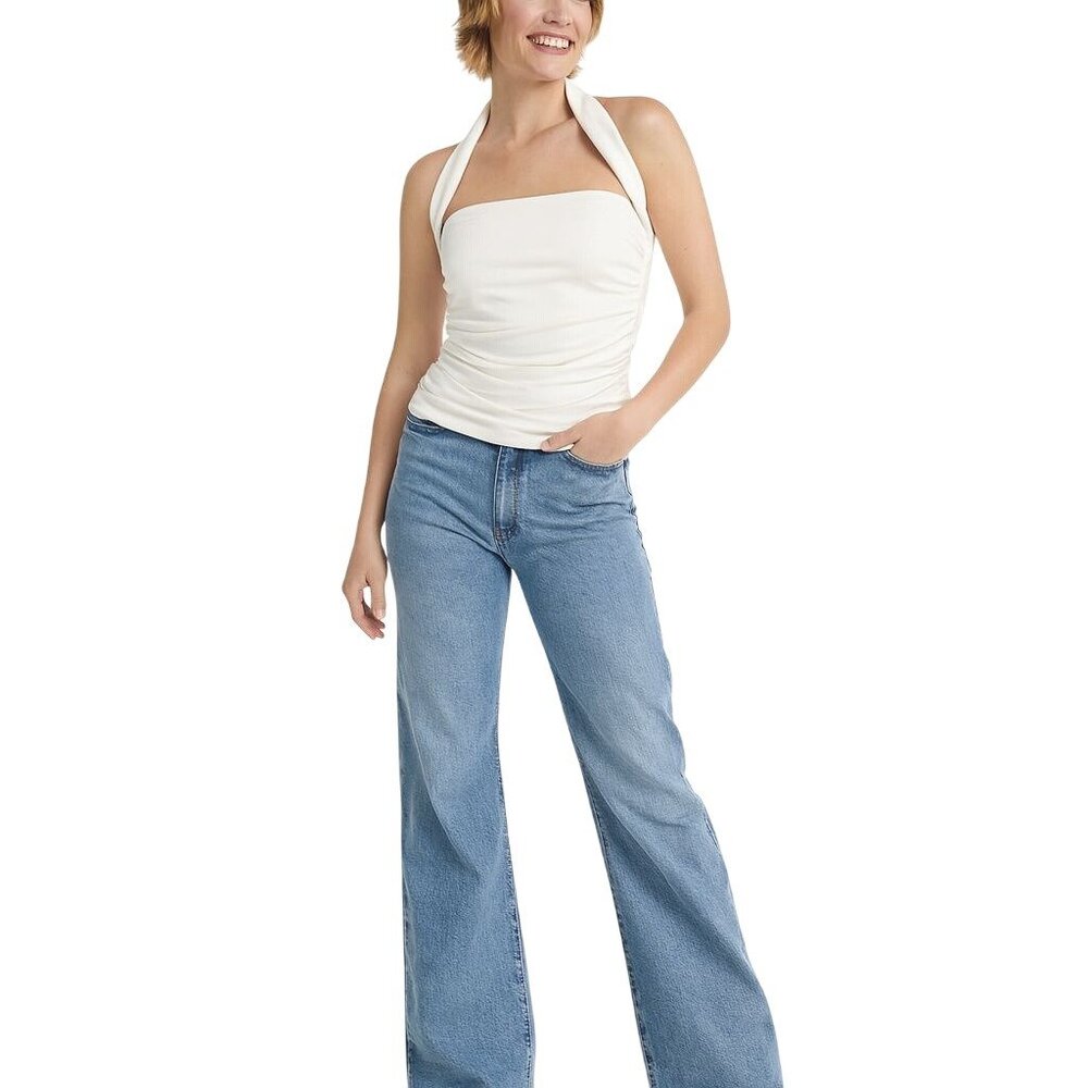 2/$30 ZARA Medium White Halter Top Sleeveless Polyester